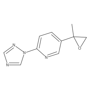 5-(2-methyloxiran-2-yl)-2-(1H-1,2,4-triazol-1-yl)pyridine Structure