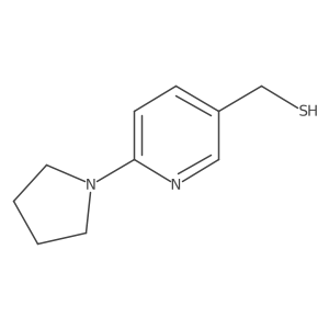 [6-(Pyrrolidin-1-yl)pyridin-3-yl]methanethiol结构式