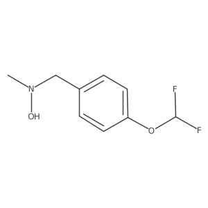 N-{[4-(difluoromethoxy)phenyl]methyl}-N-methylhydroxylamine结构式