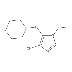 4-[(4-chloro-1-ethyl-1H-imidazol-5-yl)oxy]piperidine Structure