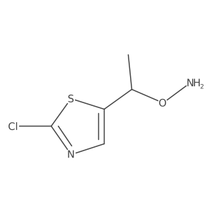O-[1-(2-chloro-1,3-thiazol-5-yl)ethyl]hydroxylamine Structure