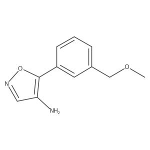 5-[3-(Methoxymethyl)phenyl]-1,2-oxazol-4-amine结构式