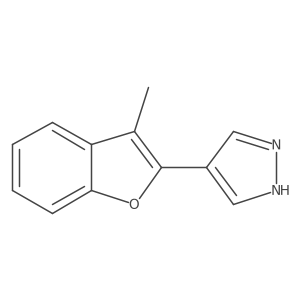 4-(3-methyl-1-benzofuran-2-yl)-1H-pyrazole结构式