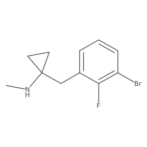 1-[(3-bromo-2-fluorophenyl)methyl]-N-methylcyclopropan-1-amine Structure