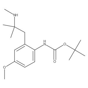 tert-butyl N-{4-methoxy-2-[2-methyl-2-(methylamino)propyl]phenyl}carbamate Structure