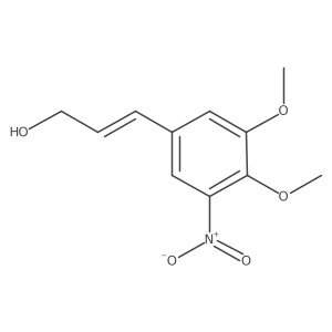 3-(3,4-Dimethoxy-5-nitrophenyl)prop-2-en-1-ol结构式