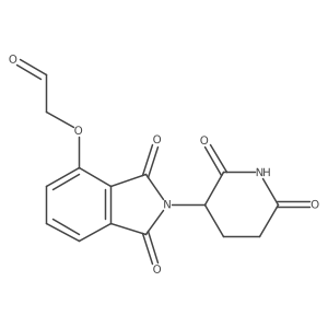 2-[2-[(3S)-2,6-dioxo-3-piperidyl]-1,3-dioxo-isoindolin-4-yl]oxyacetaldehyde结构式