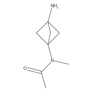N-(3-Aminobicyclo[1.1.1]pentan-1-yl)-N-methylacetamide结构式