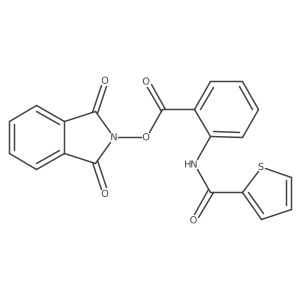 1,3-dioxo-2,3-dihydro-1H-isoindol-2-yl 2-(thiophene-2-amido)benzoate Structure