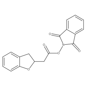 1,3-dioxo-2,3-dihydro-1H-isoindol-2-yl 2-(2,3-dihydro-1-benzofuran-2-yl)acetate结构式
