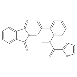 1,3-dioxo-2,3-dihydro-1H-isoindol-2-yl 2-(N-methylfuran-2-amido)benzoate结构式