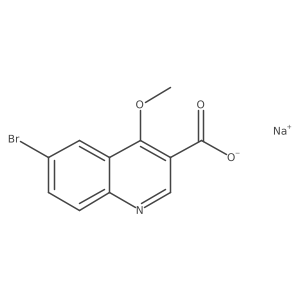 Sodium;6-bromo-4-methoxyquinoline-3-carboxylate Structure