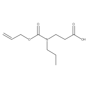 3-{[(Prop-2-en-1-yloxy)carbonyl](propyl)amino}propanoic acid结构式
