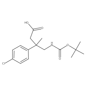 4-{[(Tert-butoxy)carbonyl]amino}-3-(4-chlorophenyl)-3-methylbutanoic acid Structure