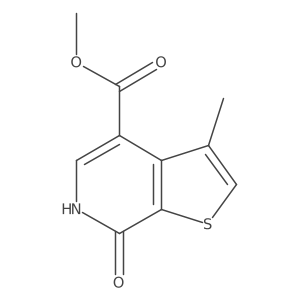 Methyl7-hydroxy-3-methylthieno[2,3-c]pyridine-4-carboxylate结构式