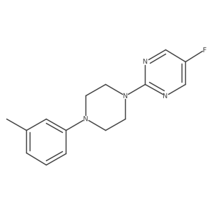5-Fluoro-2-[4-(3-methylphenyl)piperazin-1-yl]pyrimidine结构式