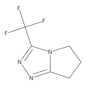 3-(Trifluoromethyl)-6,7-dihydro-5H-pyrrolo[2,1-c][1,2,4]triazole Structure