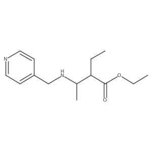 Ethyl 2-ethyl-3-{[(pyridin-4-yl)methyl]amino}butanoate Structure