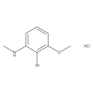 2-Bromo-3-methoxy-N-methylaniline;hydrochloride结构式