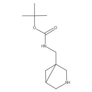 tert-butyl N-{[(1R,5R)-3-azabicyclo[3.1.0]hexan-1-yl]methyl}carbamate Structure