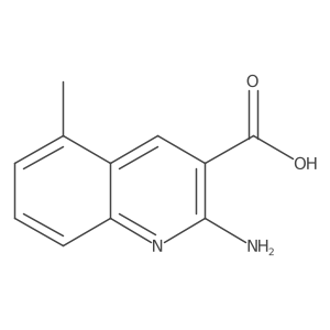 2-Amino-5-methylquinoline-3-carboxylic acid结构式