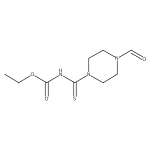 ethyl N-(4-formylpiperazine-1-carbothioyl)carbamate Structure