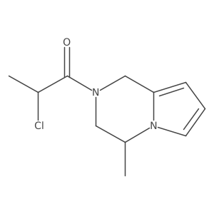 2-Chloro-1-((S)-4-methyl-3,4-dihydropyrrolo[1,2-a]pyrazin-2(1H)-yl)propan-1-one Structure