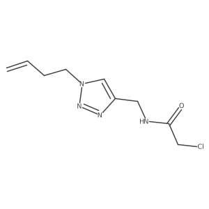 N-{[1-(but-3-en-1-yl)-1H-1,2,3-triazol-4-yl]methyl}-2-chloroacetamide结构式