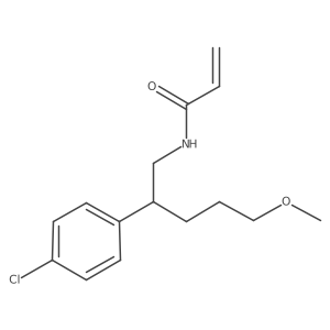 N-[2-(4-Chlorophenyl)-5-methoxypentyl]prop-2-enamide Structure