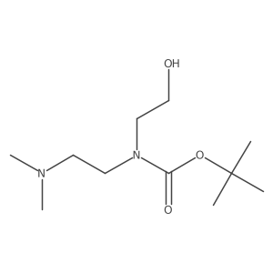tert-butyl N-[2-(dimethylamino)ethyl]-N-(2-hydroxyethyl)carbamate结构式