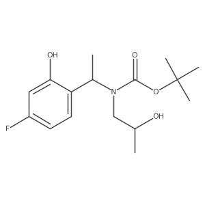 tert-butyl N-[1-(4-fluoro-2-hydroxyphenyl)ethyl]-N-(2-hydroxypropyl)carbamate Structure