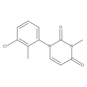 1-(3-Chloro-2-methylphenyl)-3-methyl-1,2,3,4-tetrahydropyrimidine-2,4-dione结构式