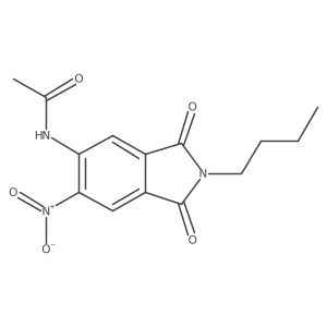 N-(2-Butyl-6-nitro-1,3-dioxo-5-isoindolinyl)acetamide Structure