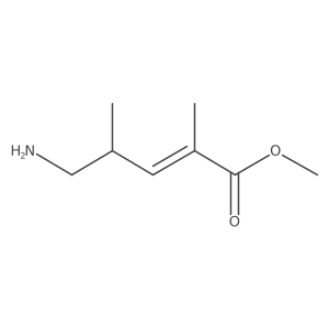 Methyl 5-amino-2,4-dimethylpent-2-enoate Structure