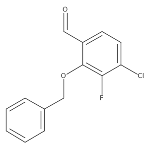 2-(Benzyloxy)-4-chloro-3-fluorobenzaldehyde Structure