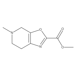 2-Methoxycarbonyl-5-methyl-4,5,6,7-tetrahydrooxazolo[5,4-c]pyridine结构式