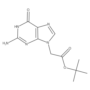 tert-butyl 2-(2-amino-6-oxo-6,9-dihydro-1H-purin-9-yl)acetate结构式
