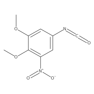 5-Isocyanato-1,2-dimethoxy-3-nitrobenzene结构式