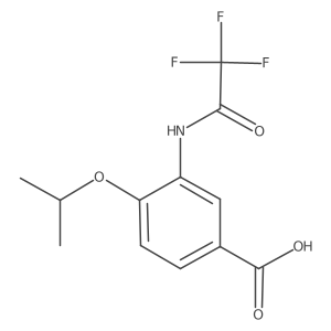 4-(Propan-2-yloxy)-3-(2,2,2-trifluoroacetamido)benzoic acid结构式