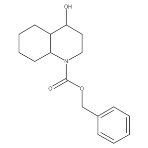 Benzyl 4-hydroxy-decahydroquinoline-1-carboxylate结构式