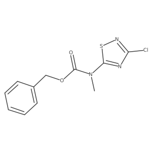 benzyl N-(3-chloro-1,2,4-thiadiazol-5-yl)-N-methylcarbamate结构式