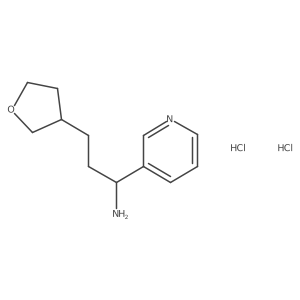 3-(Oxolan-3-yl)-1-(pyridin-3-yl)propan-1-amine dihydrochloride Structure