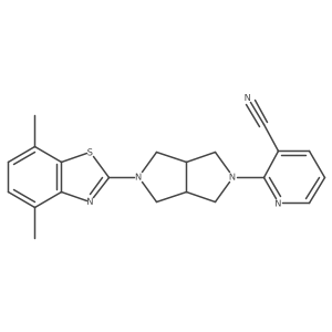 2-[5-(4,7-Dimethyl-1,3-benzothiazol-2-yl)-octahydropyrrolo[3,4-c]pyrrol-2-yl]pyridine-3-carbonitrile Structure