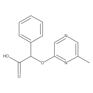 2-((6-Methylpyrazin-2-yl)oxy)-2-phenylacetic acid Structure