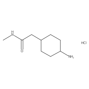 2-(4-aminocyclohexyl)-N-methylacetamidehydrochloride Structure