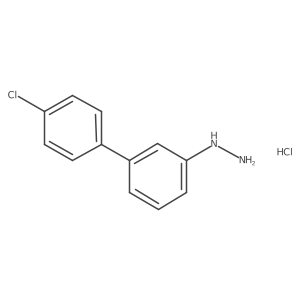 4'-Chloro-biphenyl-3-yl)-hydrazine hydrochloride结构式