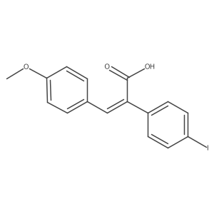 (2Z)-2-(4-Iodophenyl)-3-(4-methoxyphenyl)-acrylic acid Structure