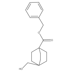 4-Hydroxymethylbicyclo[2.2.2]octane-1-carboxylic acid benzyl ester Structure