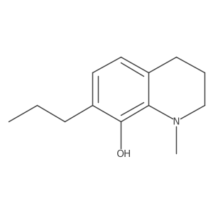 1,2,3,4-Tetrahydro-1-methyl-7-propyl-8-quinolinol结构式