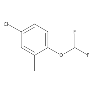 4-Chloro-1-(difluoromethoxy)-2-methylbenzene Structure